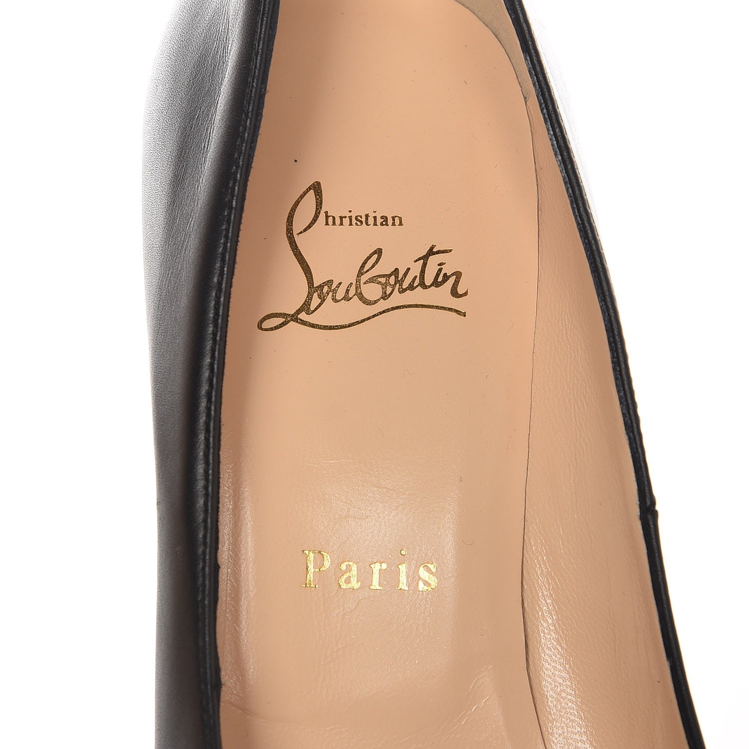 Christian Louboutin Calfskin Palais Royal Trepointe 140 Pumps 40 Black 7 of 8