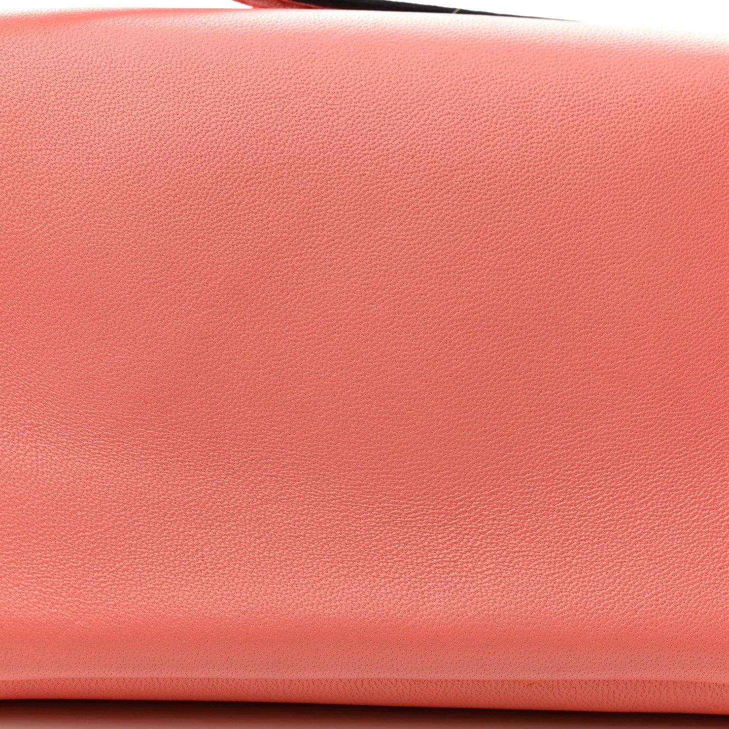 Fendi Nappa Rabbit Fox Fur Micro Buggie Baguette Coral 25 of 29