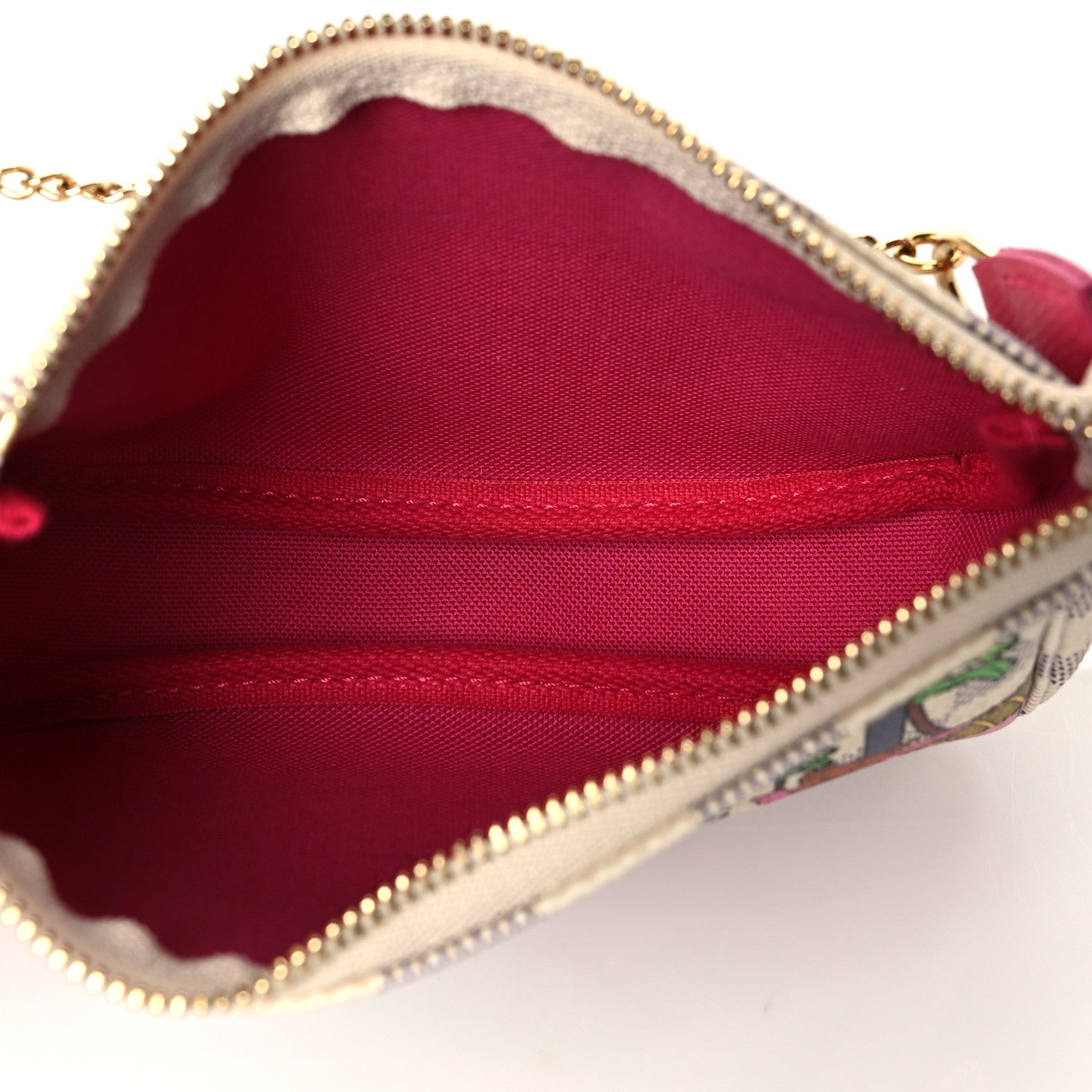 Louis Vuitton Damier Azur 2021 Christmas Animation Hollywood Mini Pochette Accessories Fuchsia 5 of 11