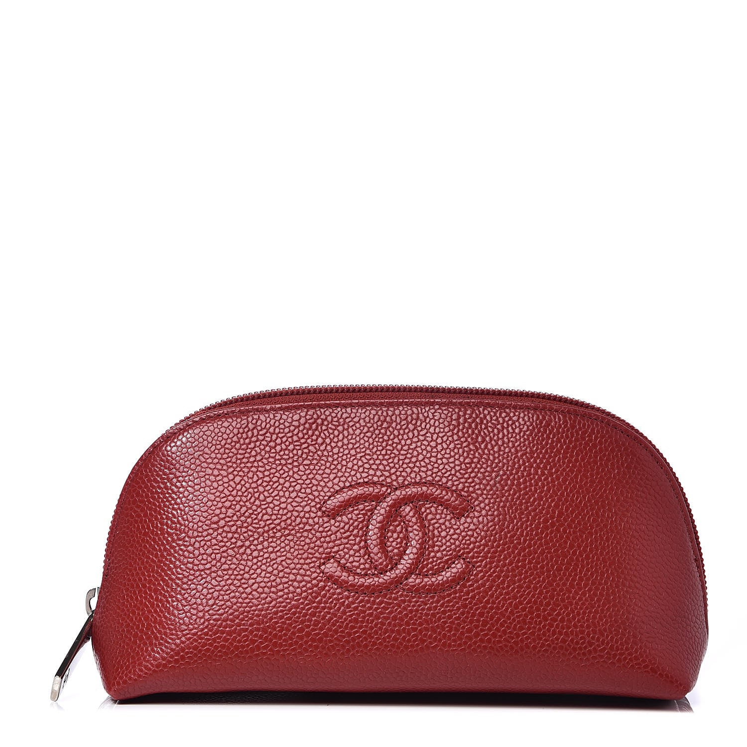 Chanel Caviar Timeless CC Cosmetic Pouch Red 1 of 12