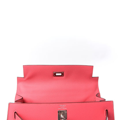 Hermes Epsom Kelly Sellier 25 Rose Azalee 16 of 40