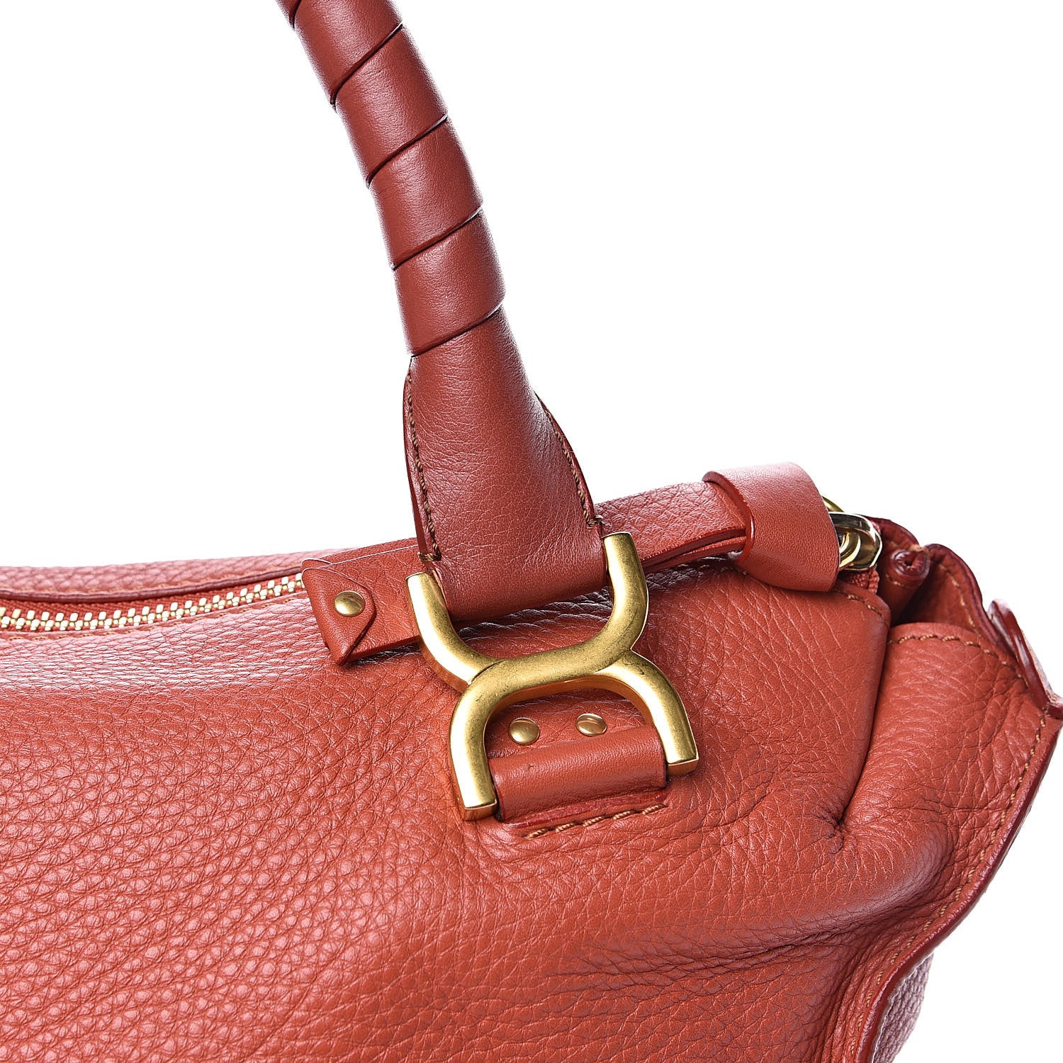 Chloe Calfskin Large Marcie Satchel Maple Leaf 17 of 19