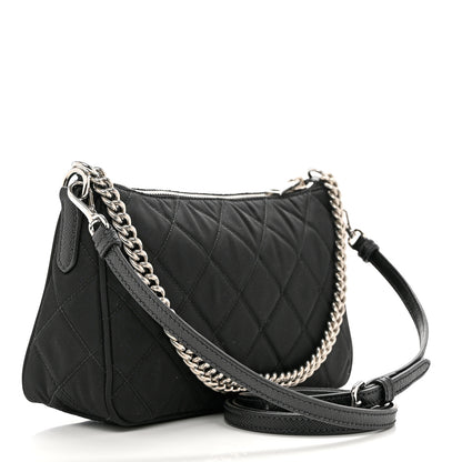 Prada Nylon Tessuto Impuntu Quilted Crossbody Bag Black 3 of 10