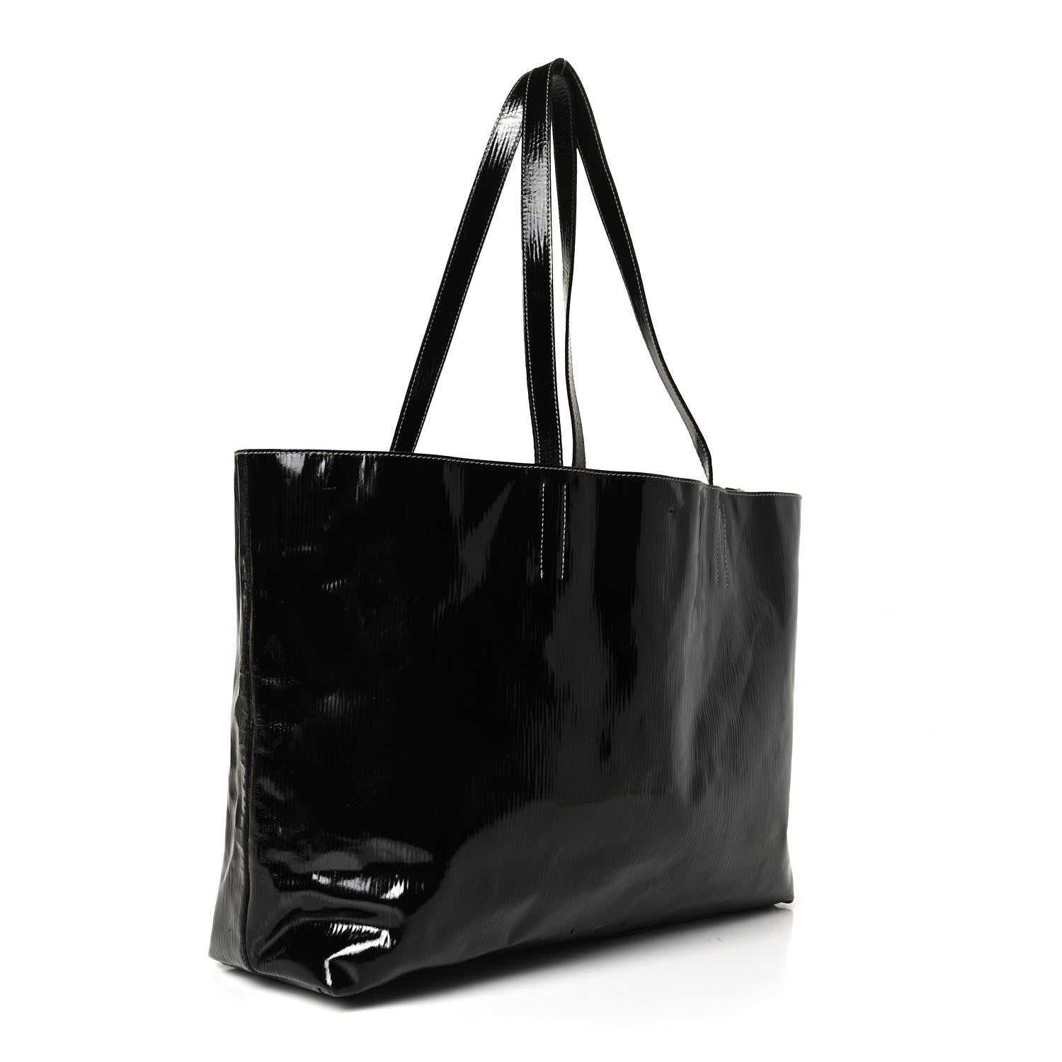 Prada Vernice Tote Black 3 of 17
