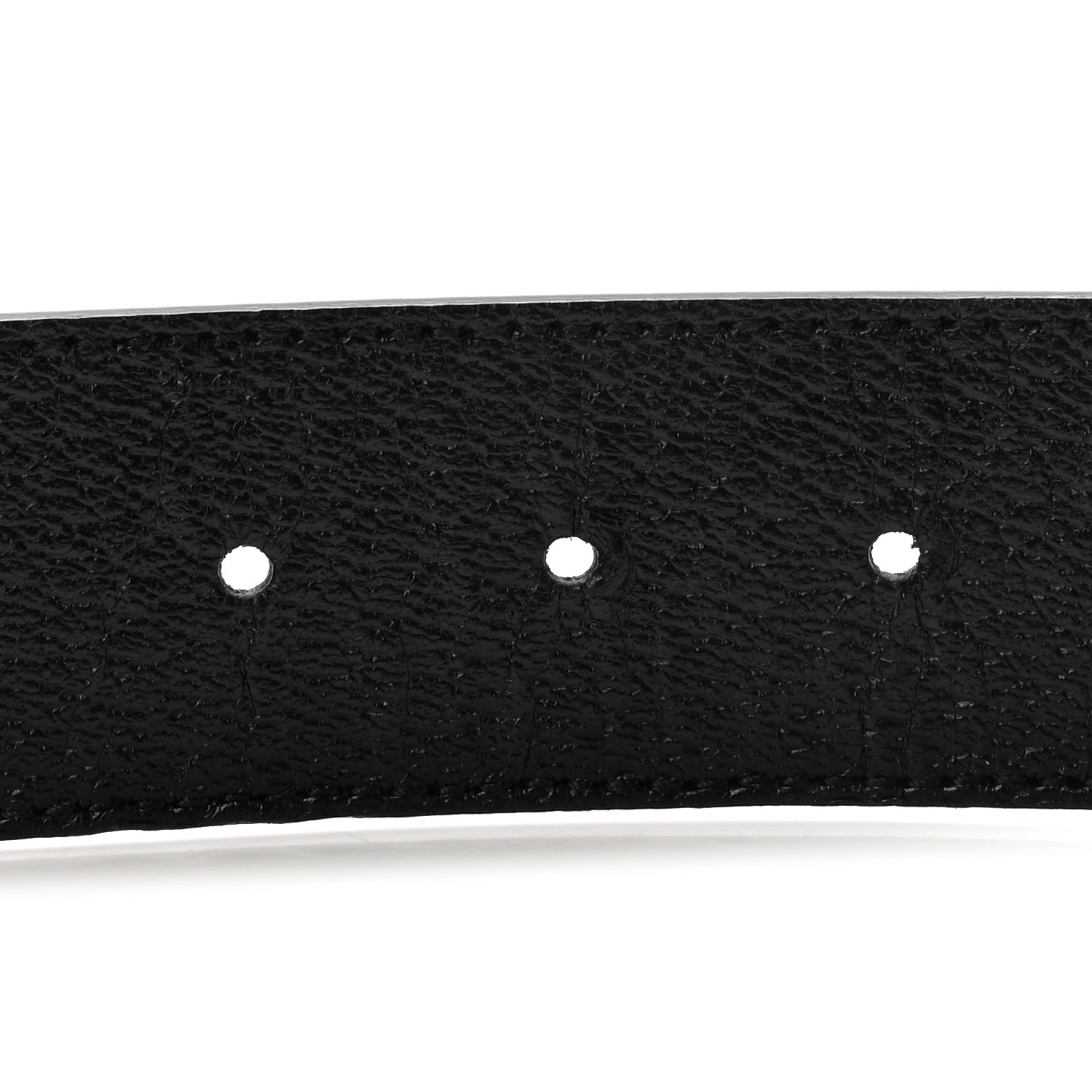 Gucci Textured Calfskin Double G 40mm Belt 80 32 Black 3 of 6