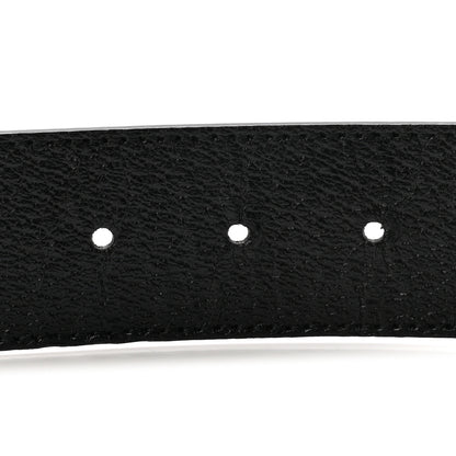 Gucci Textured Calfskin Double G 40mm Belt 80 32 Black 3 of 6