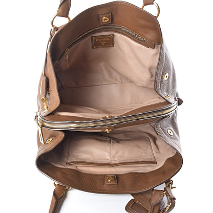 Prada Vitello Daino Shoulder Bag Cuoio 5 of 12