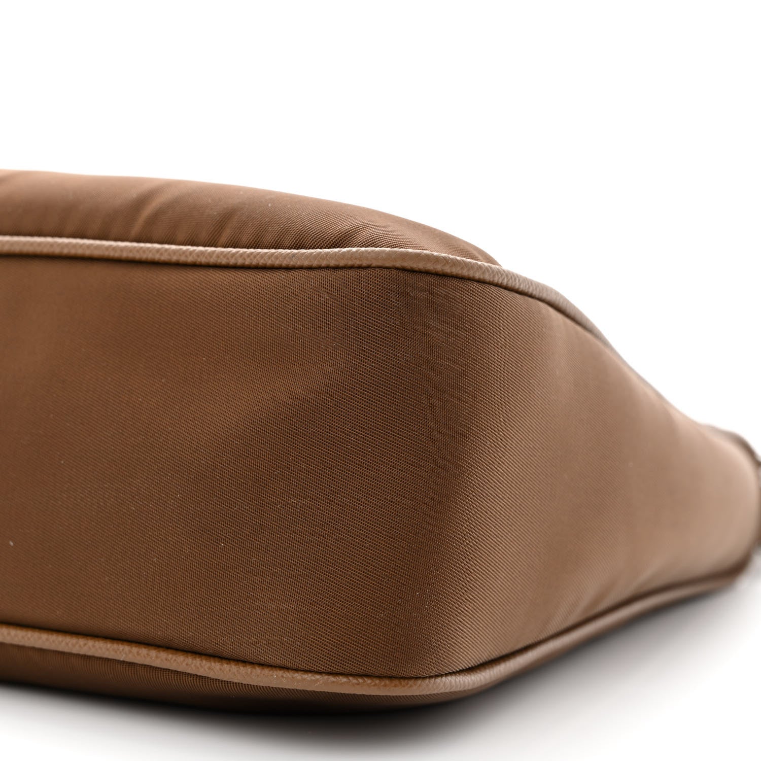Prada Tessuto Nylon Saffiano Re-Edition 2005 Shoulder Bag Cacao 12 of 15