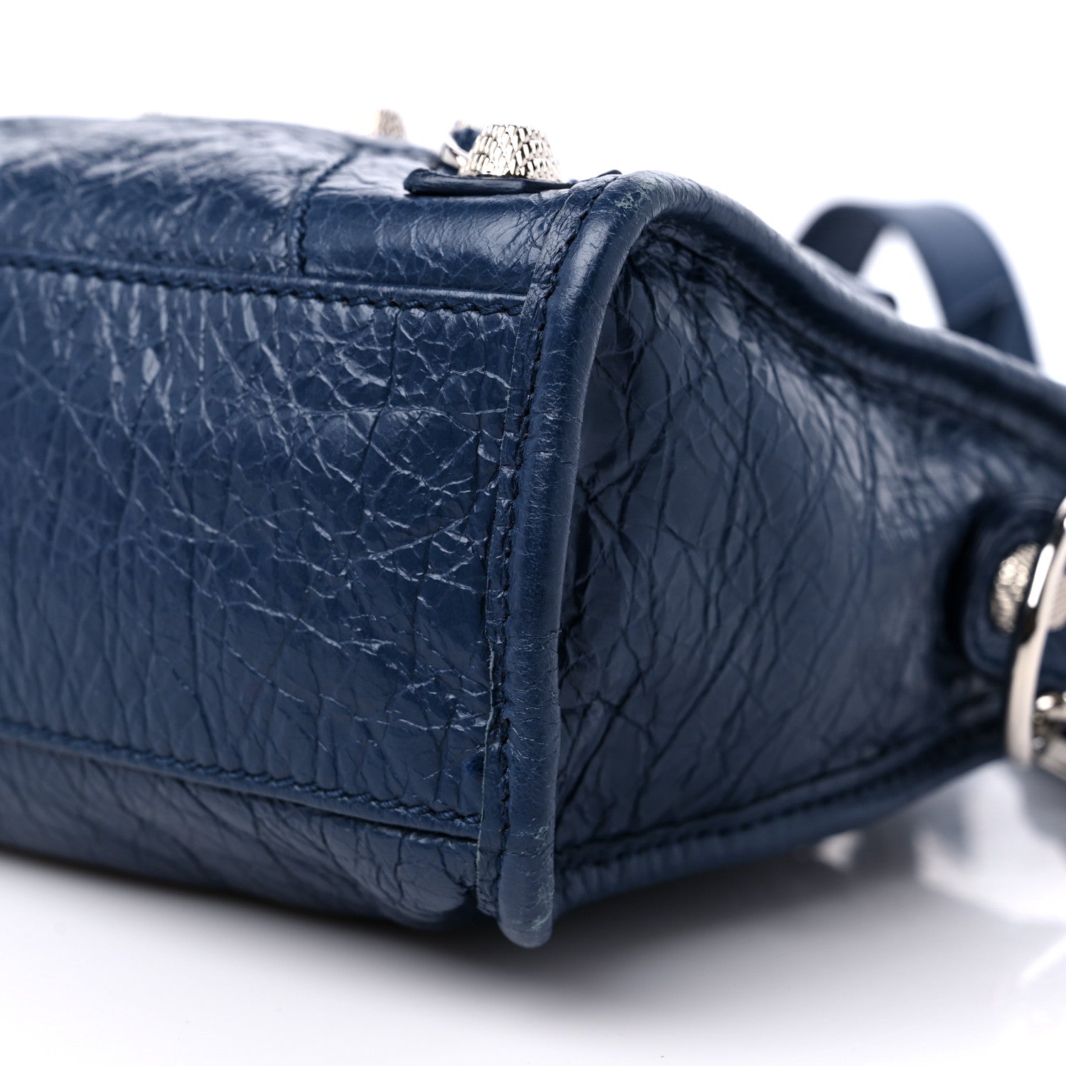 Balenciaga Agneau Giant 12 Silver Hardware Mini City Bleu Roi 8 of 11