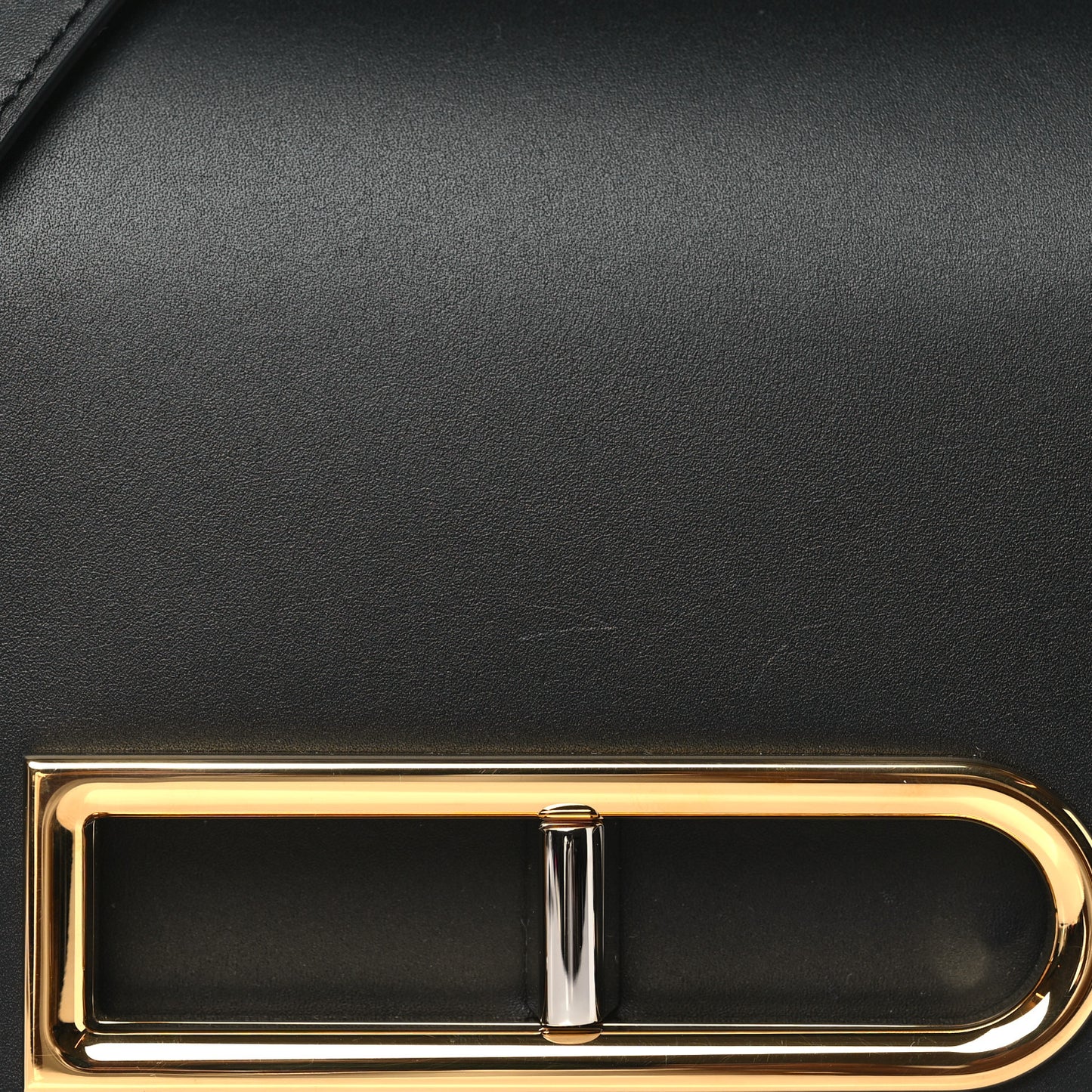 Olen Calfskin Small Lingot Crossbody Black