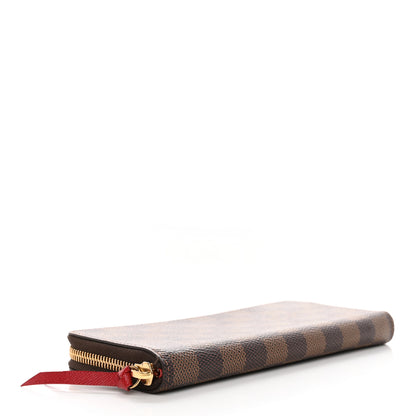 Louis Vuitton Damier Ebene Clemence Wallet Cherry 4 of 10