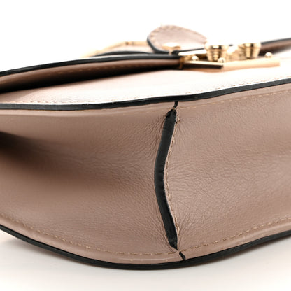 Valentino Garavani Vitello Small Glam Lock Rockstud Flap Poudre 9 of 10