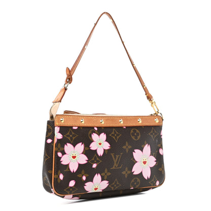 Louis Vuitton Monogram Cherry Blossom Pochette Accessories Brown 2 of 4