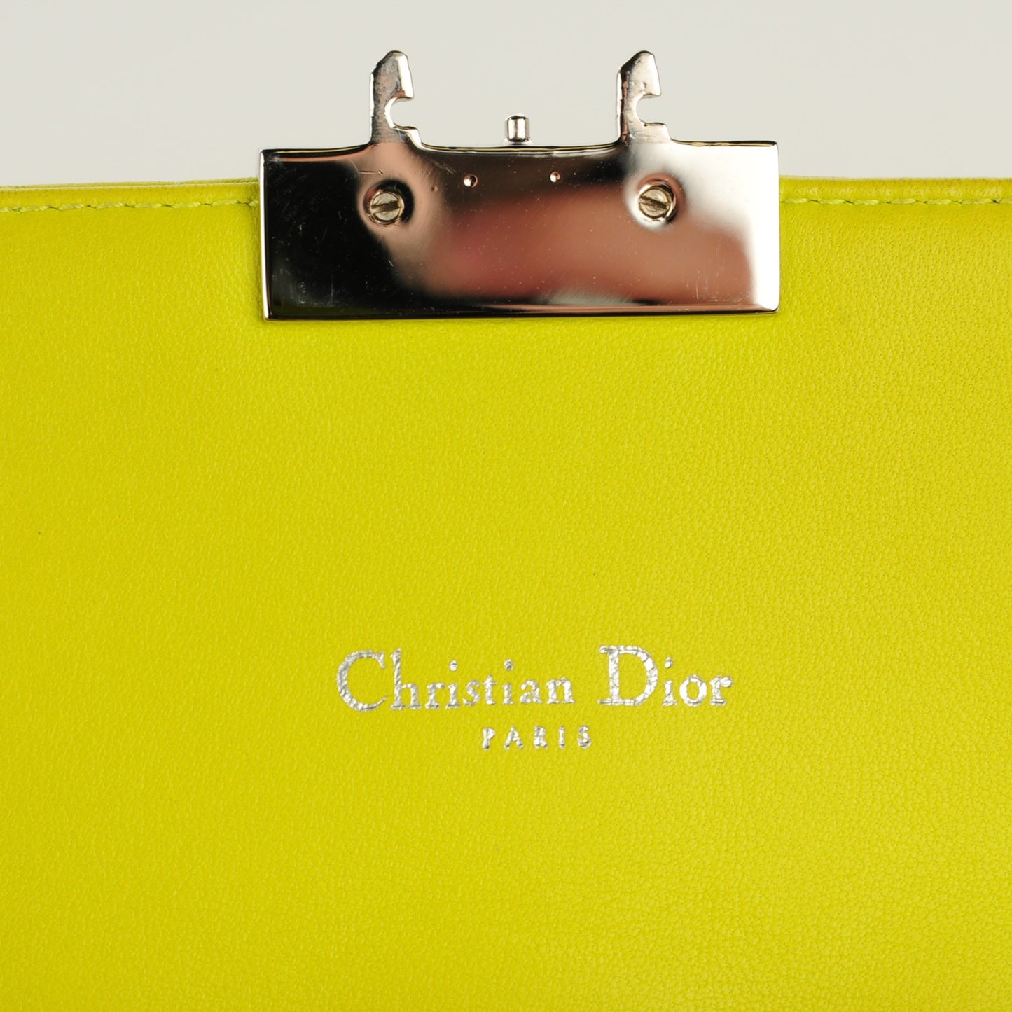 Lambskin Cannage Miss Dior Promenade Pouch Vert Acide