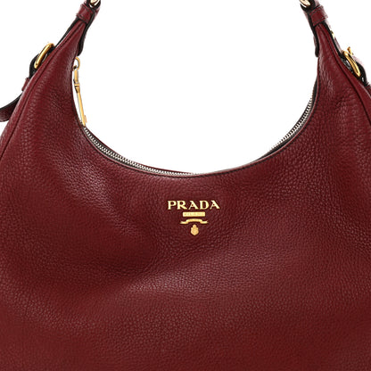 Prada Vitello Daino Hobo Amaranto 7 of 12