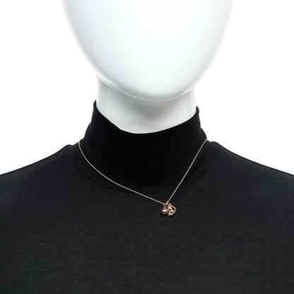 Tiffany 18K Rose Gold 3 Charm Pendant Necklace 2 of 6