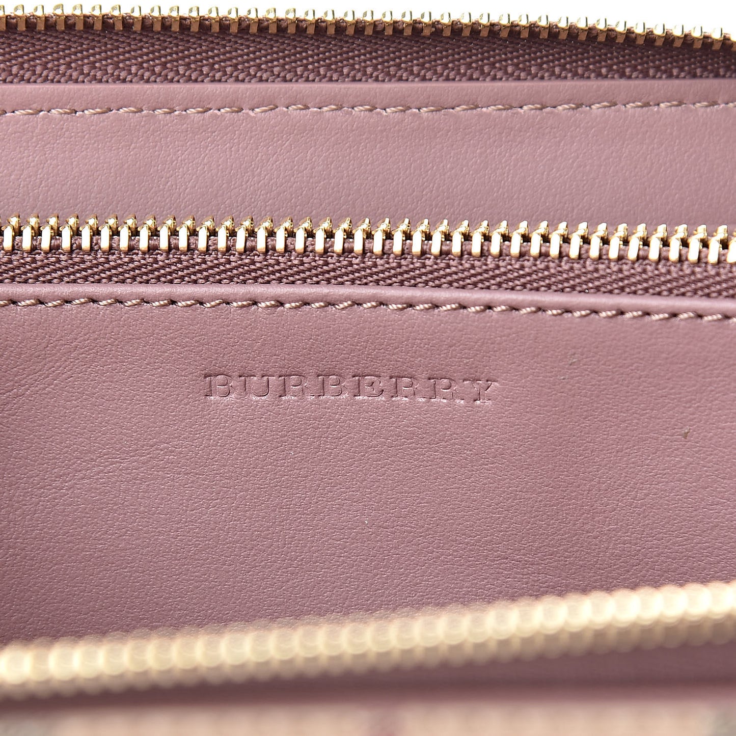 Haymarket Check Large Ziggy Zip Around Wallet Dusty Pink