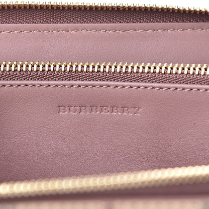 Burberry Haymarket Check Large Ziggy Zip Around Wallet Dusty Pink 6 of 9