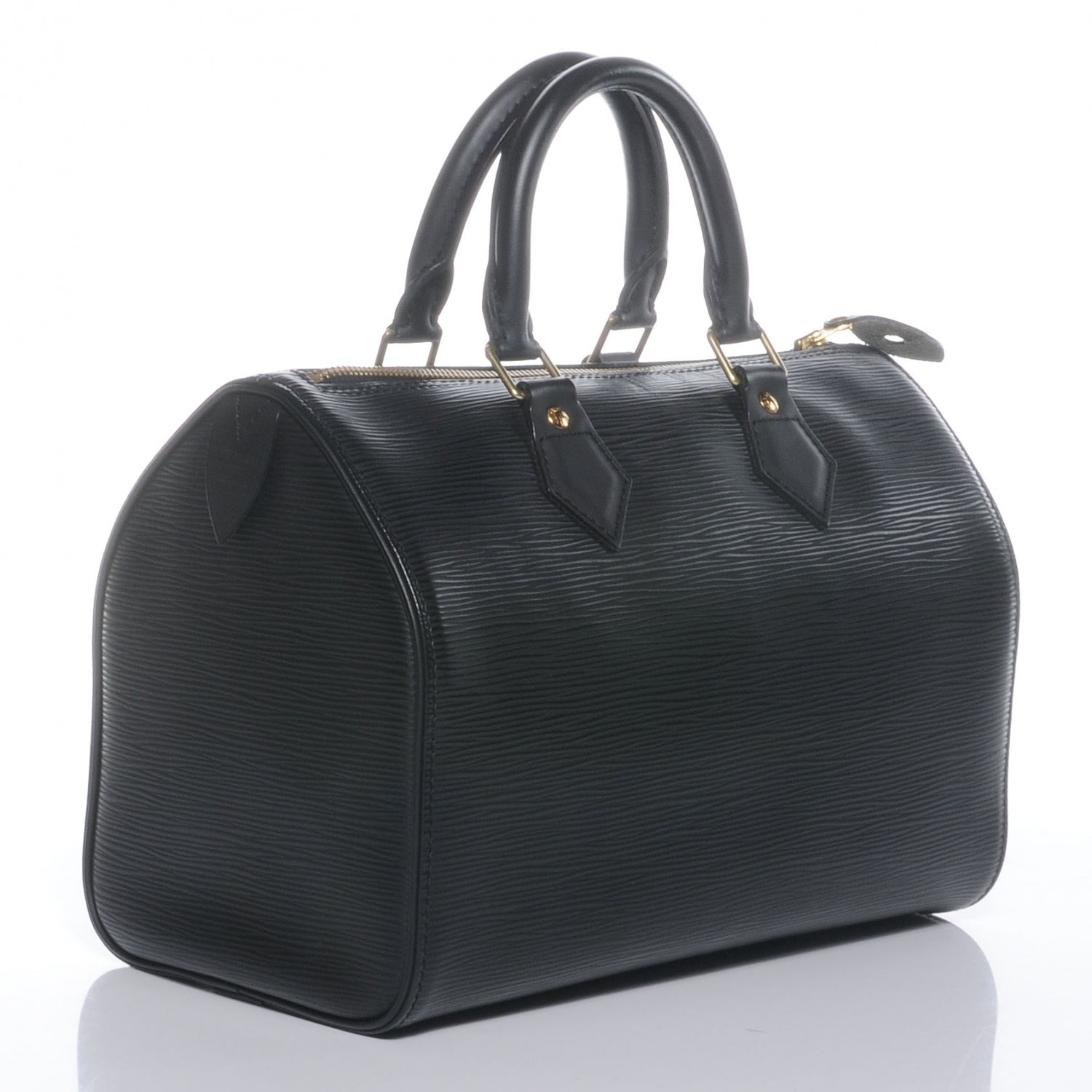 Louis Vuitton Epi Speedy 25 Black 3 of 7