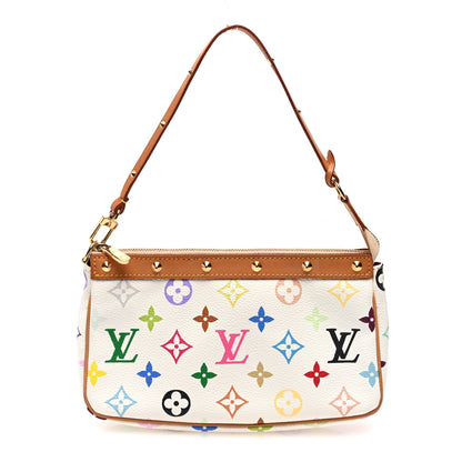 Louis Vuitton Monogram Multicolor Pochette Accessories White 1 of 9
