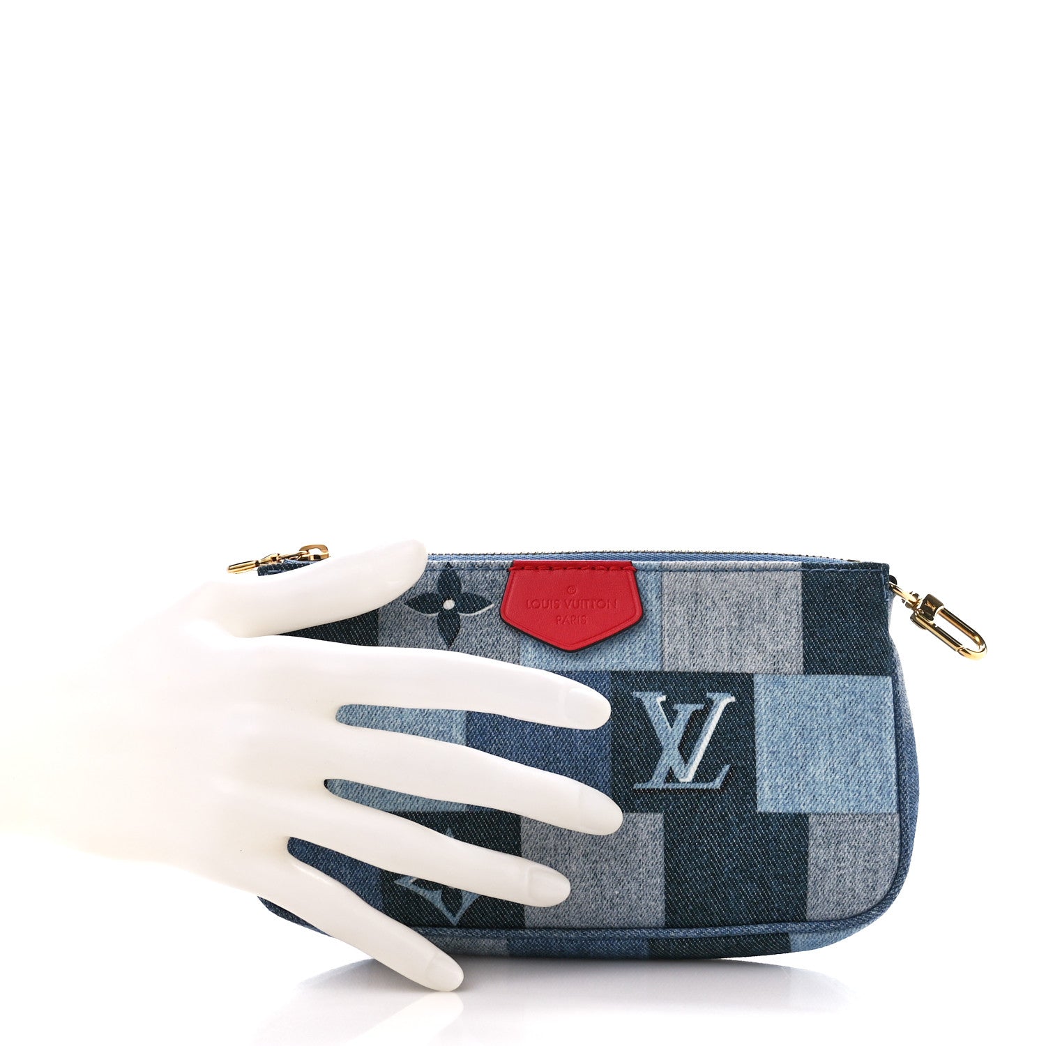 Louis Vuitton Denim Multi Pochette Accessories Mini Pochette 2 of 10