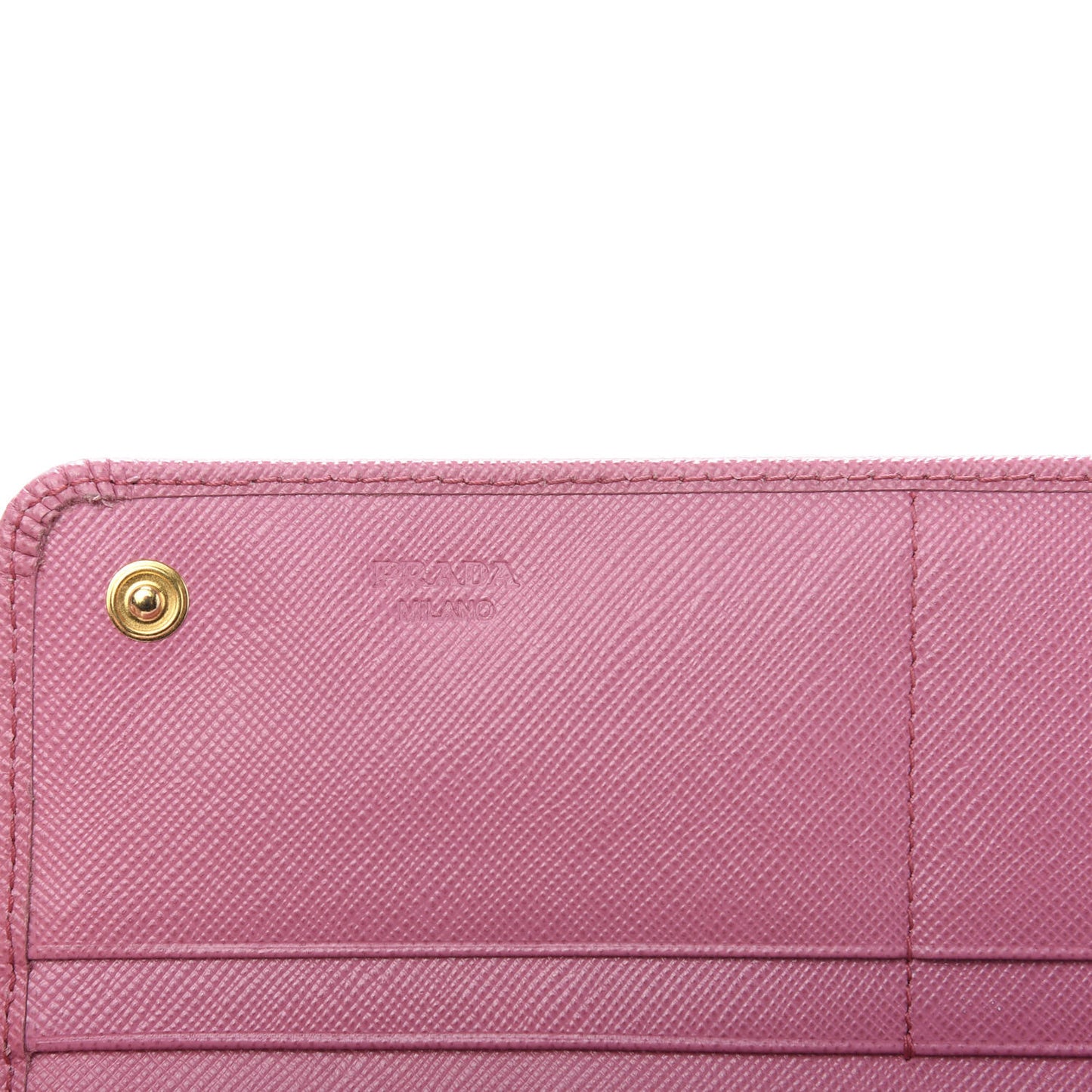 Saffiano Metal Continental Flap Wallet Begonia
