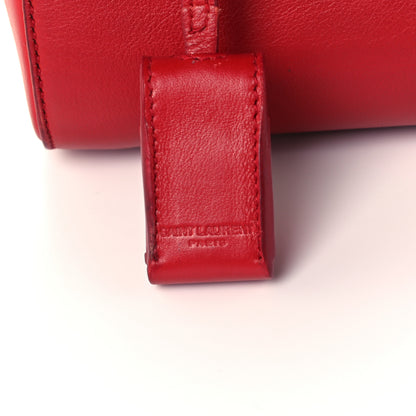 Saint Laurent Calfskin Small Moujik Top Handle Bag Lipstick Red 7 of 10