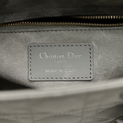 Christian Dior Ultra Matte Calfskin Cannage Small My ABCDior Lady Dior Gray 6 of 14