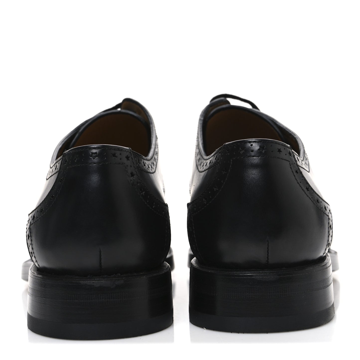 Calfskin Mens Whipstitch Oxfords 11 Black