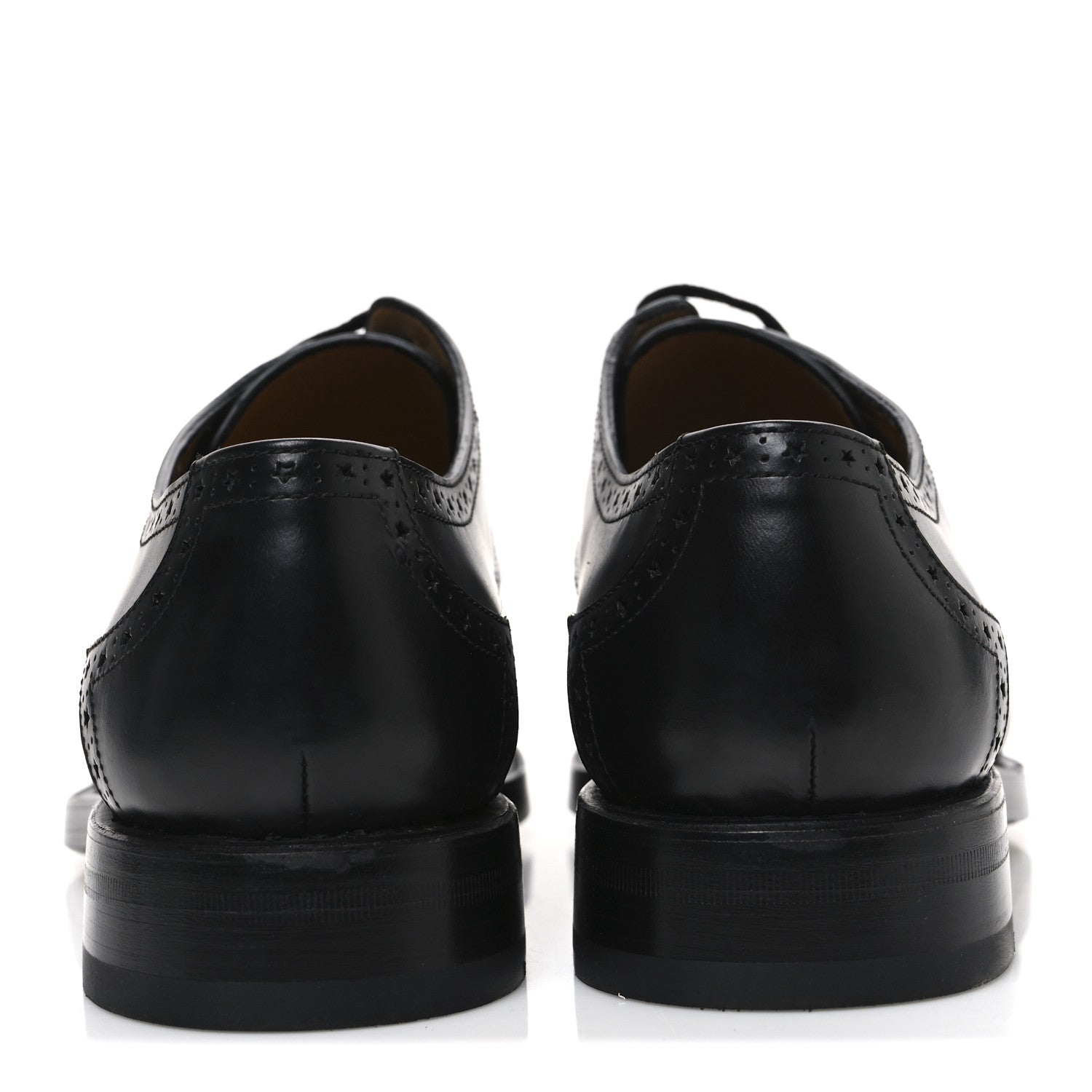 Gucci Calfskin Mens Whipstitch Oxfords 11 Black 6 of 11