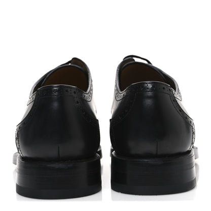 Gucci Calfskin Mens Whipstitch Oxfords 11 Black 6 of 11