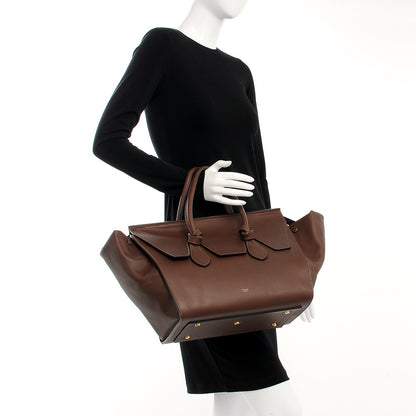Celine Natural Calfskin Medium Tie Knot Tote Acajou 2 of 13