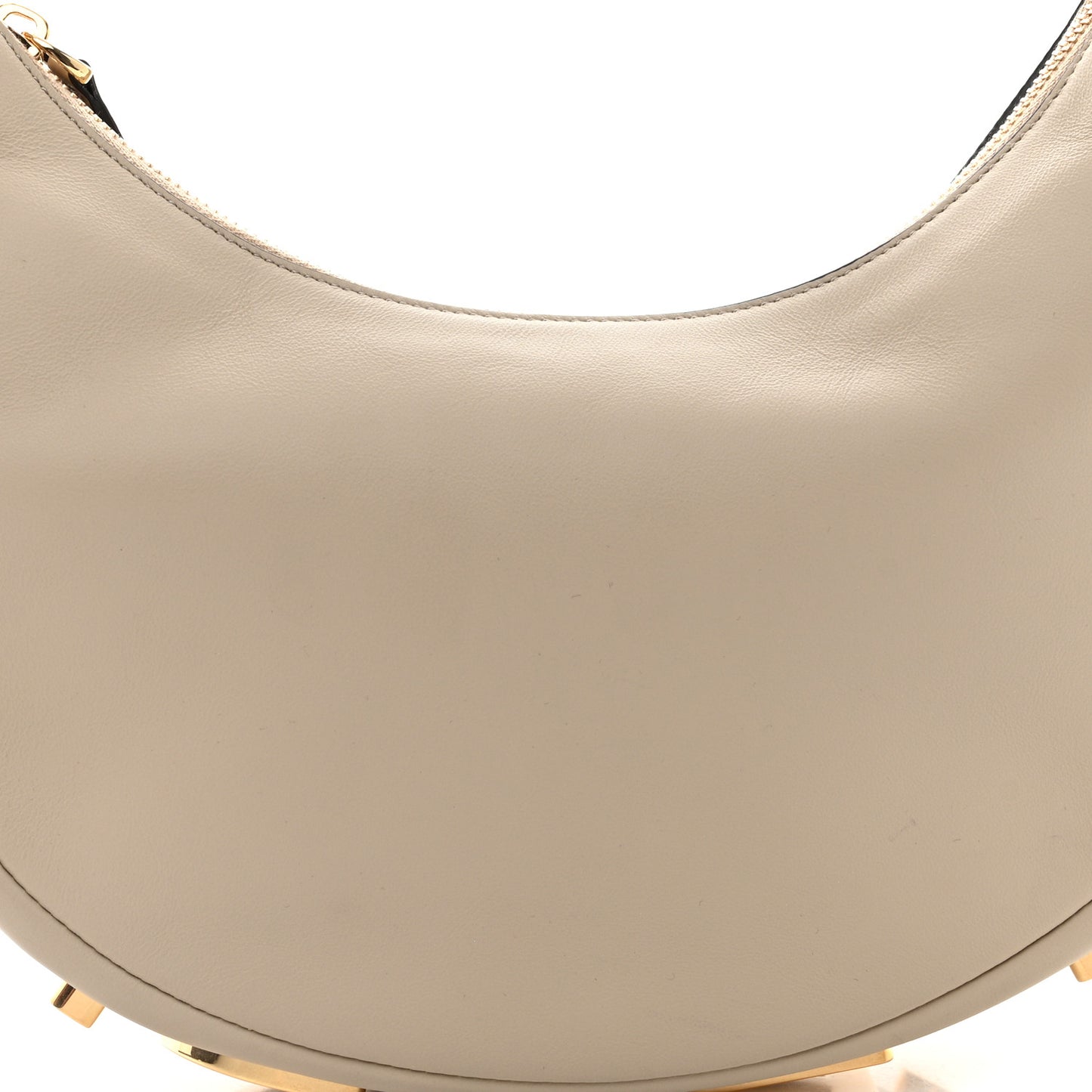 Vitello Grace Matte Small Fendigraphy Hobo Bag Nuvola