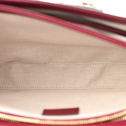 Gucci GG Supreme Monogram Horsebit 1955 Soft Small Shoulder Bag Beige Ebony Rosso Ancora 5 of 11