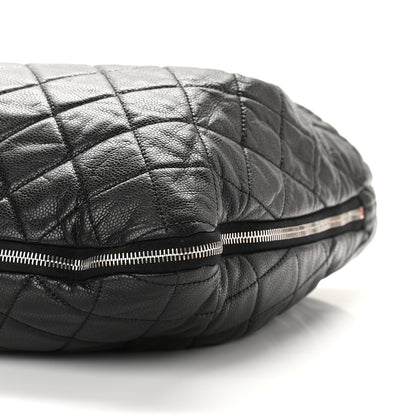 Chanel Caviar Quilted Soho Expandable Zip Shoulder Bag Black 10 of 12