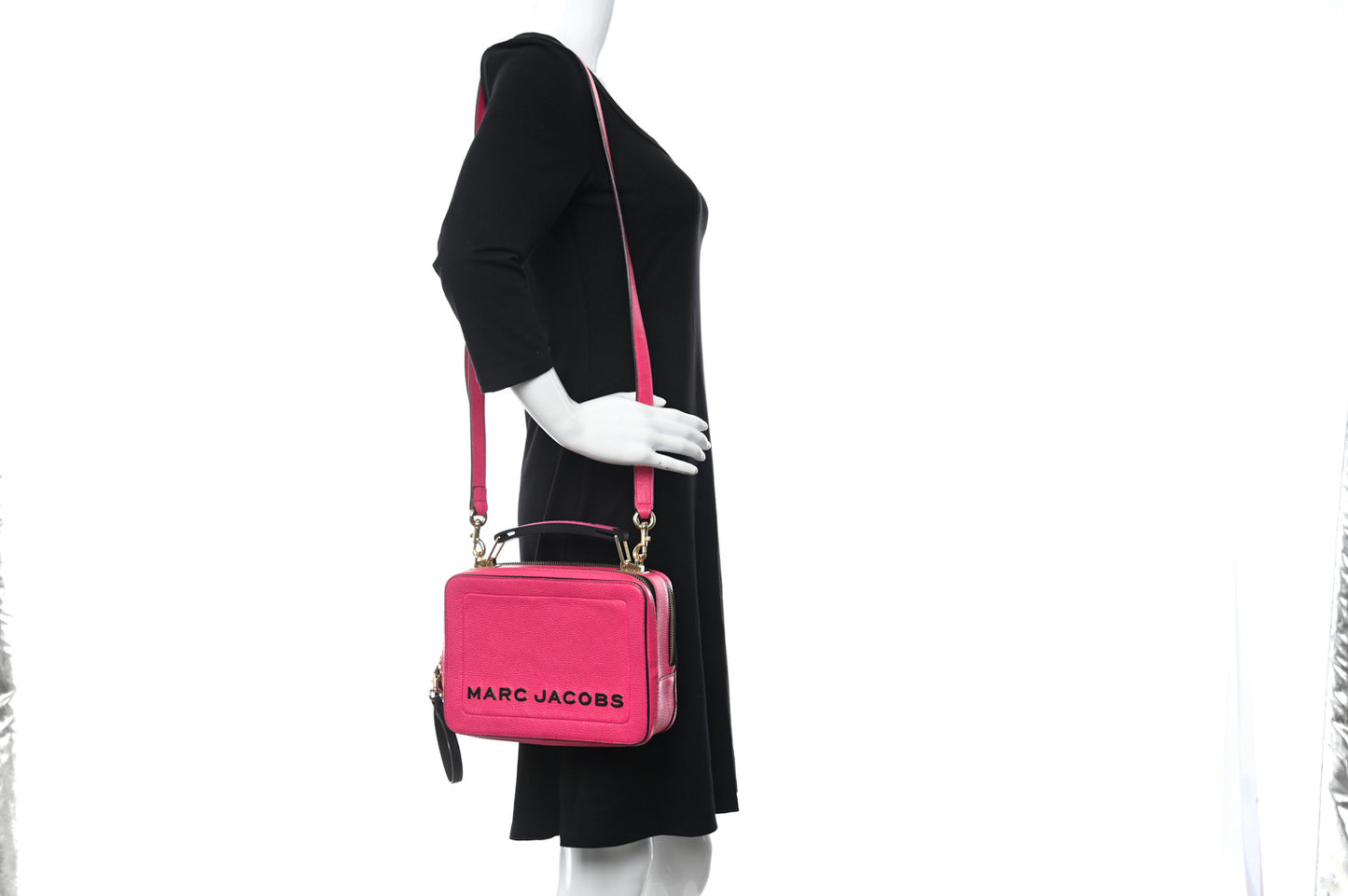 Calfskin Mini The Box Bag Pink