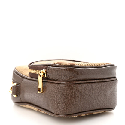 Gucci Monogram Jumbo GG Textured Dollar Calfskin Web Shoulder Bag Camel Ebony New Acero 4 of 10