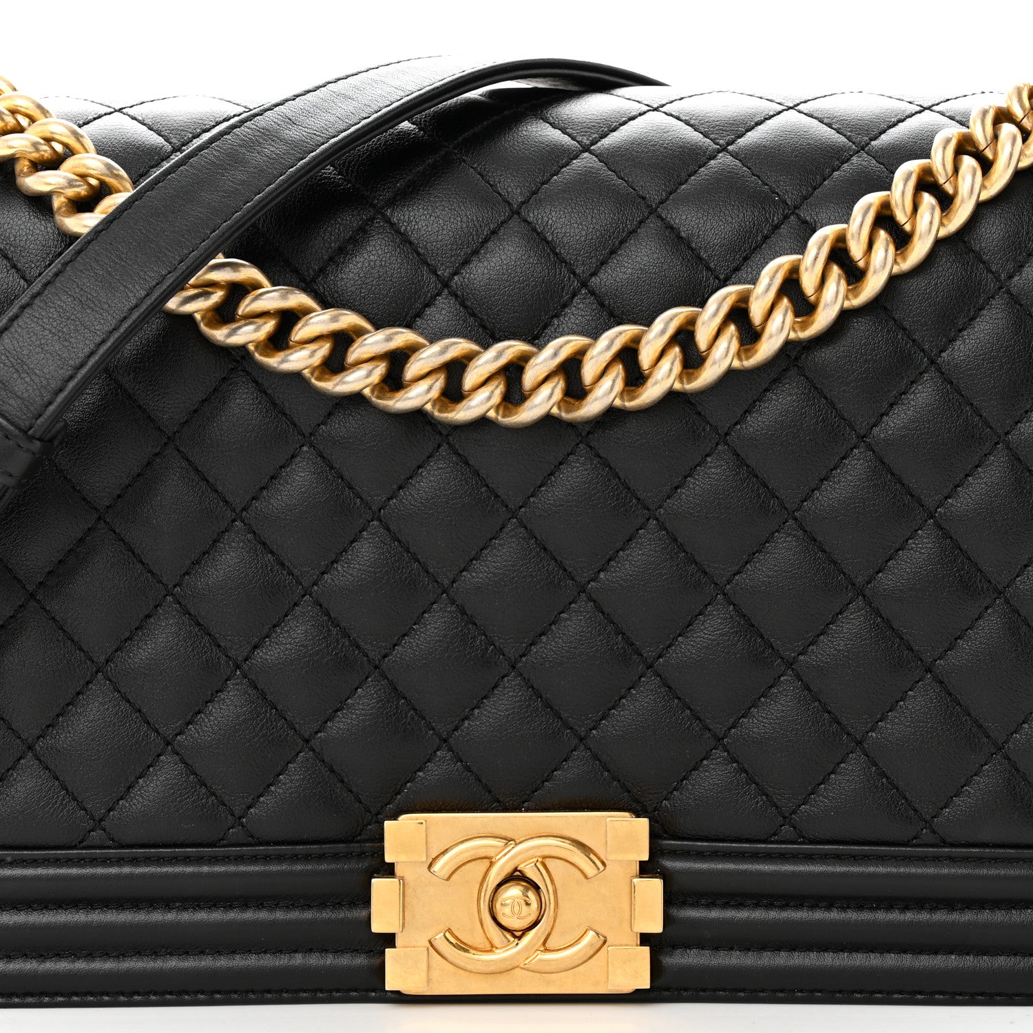 Chanel Calfskin Quilted New Medium Boy Flap Black 8 of 14