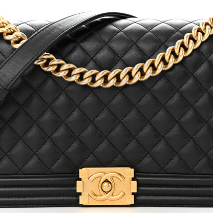 Chanel Calfskin Quilted New Medium Boy Flap Black 8 of 14
