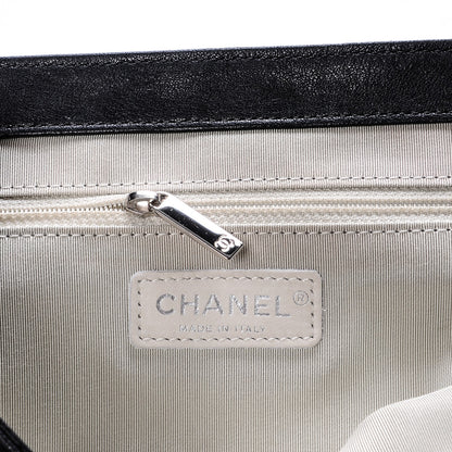 Chanel Washed Lambskin Quilted Medium Chain Around Messenger Black 6 of 8