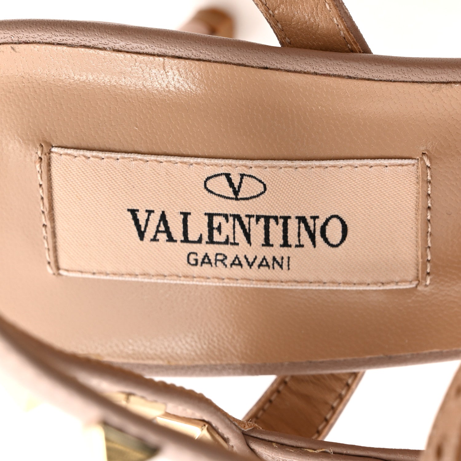 Valentino Garavani Patent Rockstud Ankle Strap 65mm Pumps 37 Poudre 7 of 15