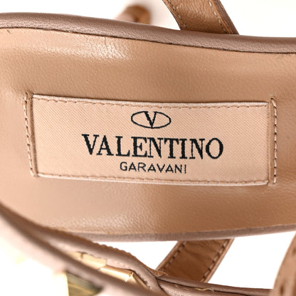 Valentino Garavani Patent Rockstud Ankle Strap 65mm Pumps 37 Poudre 7 of 15