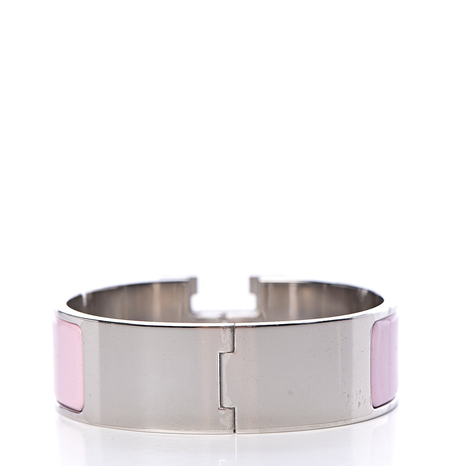 Hermes Enamel Wide Clic Clac H Bracelet GM Rose Dragee 3 of 4