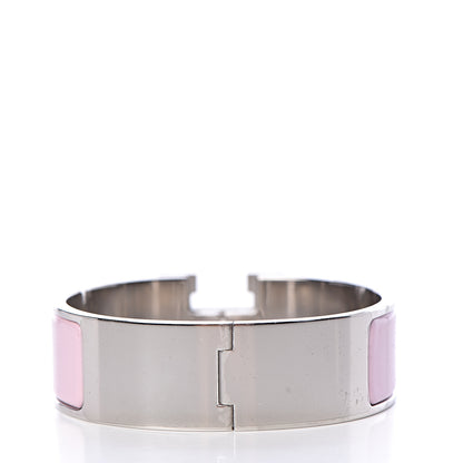 Hermes Enamel Wide Clic Clac H Bracelet GM Rose Dragee 3 of 4