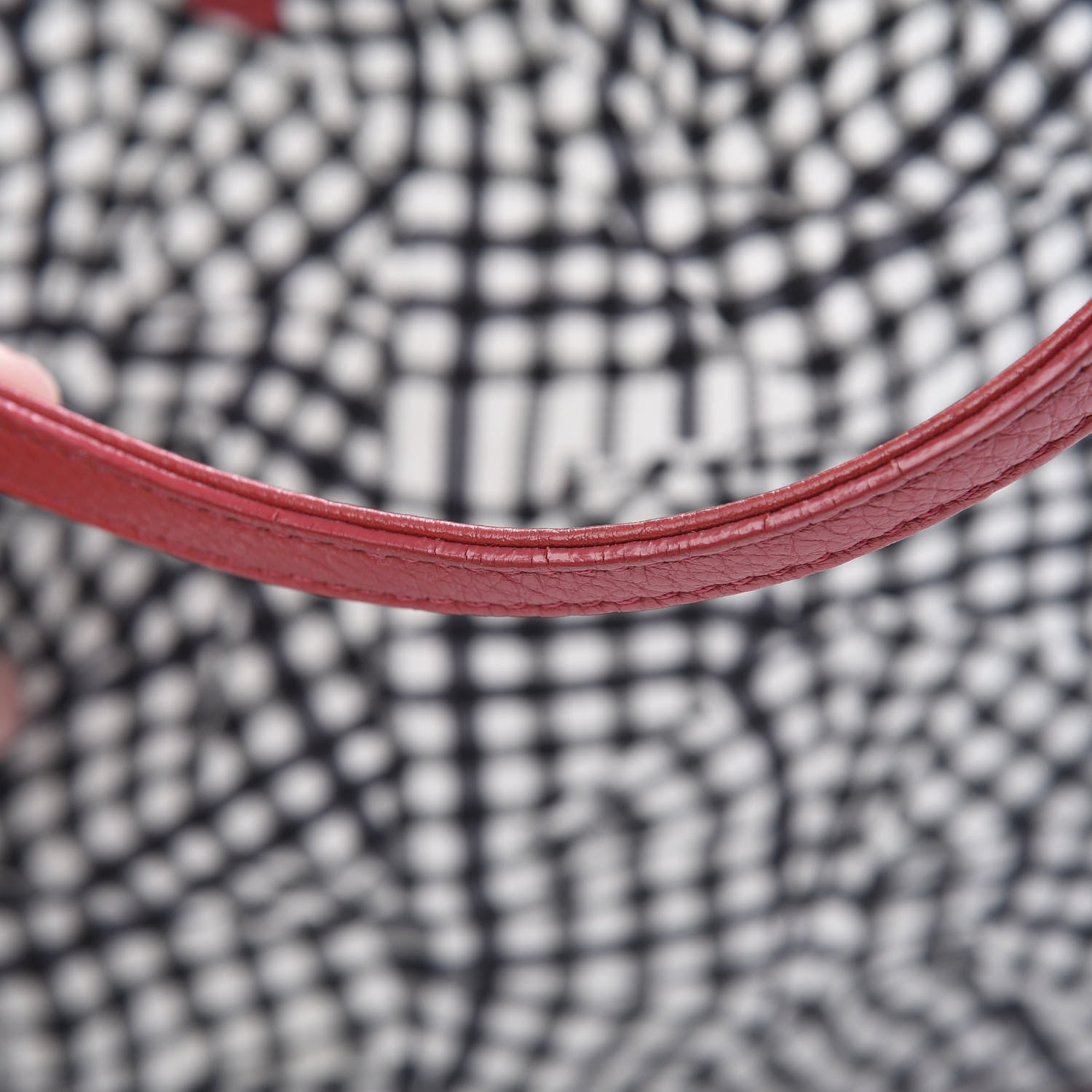 MCM Visetos Medium Liz Reversible Shopper Tote Ruby Red 16 of 17