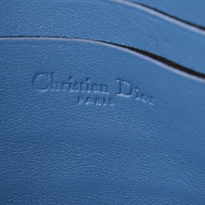 Christian Dior Patent Cannage New Lock Pouch Blue 6 of 13