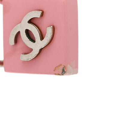 Chanel Acrylic CC Drop Earrings Pink 5 of 6