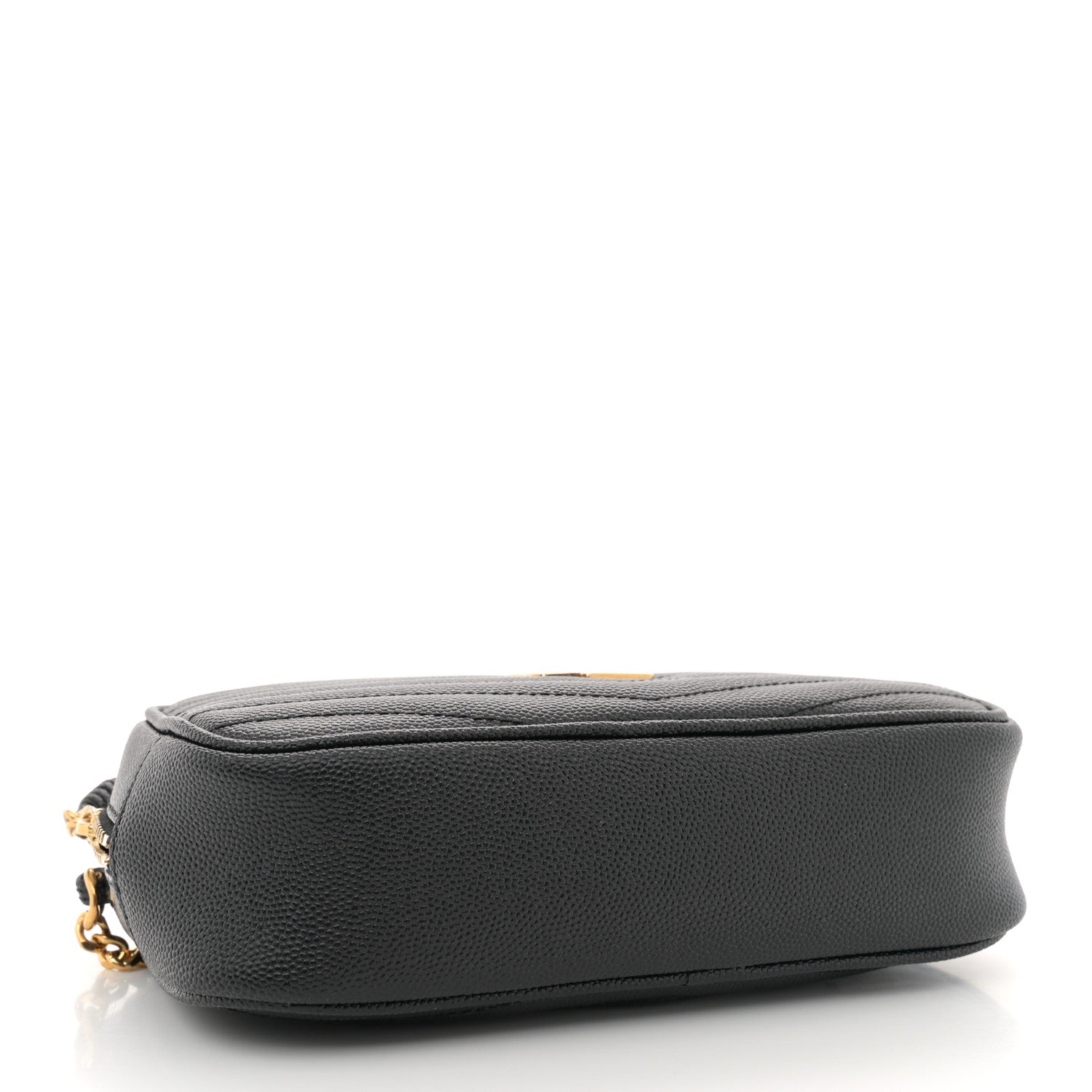 Saint Laurent Grain De Poudre Matelasse Monogram Mini Lou Camera Bag Black 4 of 12