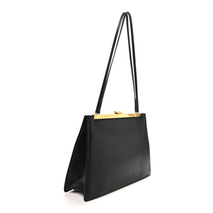 Celine Patina Box Calfskin Medium Clasp Bag Black 3 of 10
