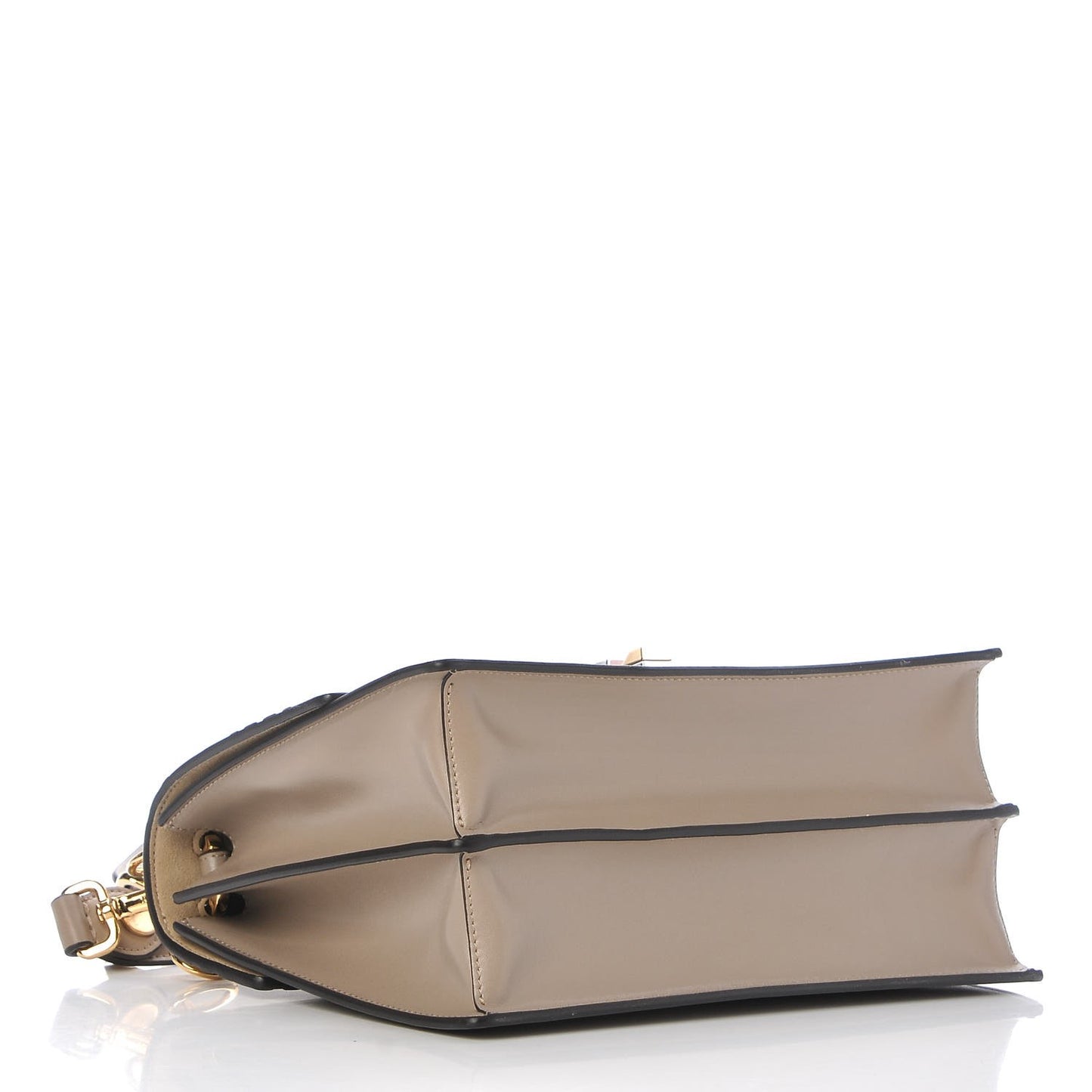 Vitello Liberty FF 1974 Embossed Kan I Shoulder Bag Tortora